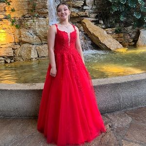 Red prom dress
